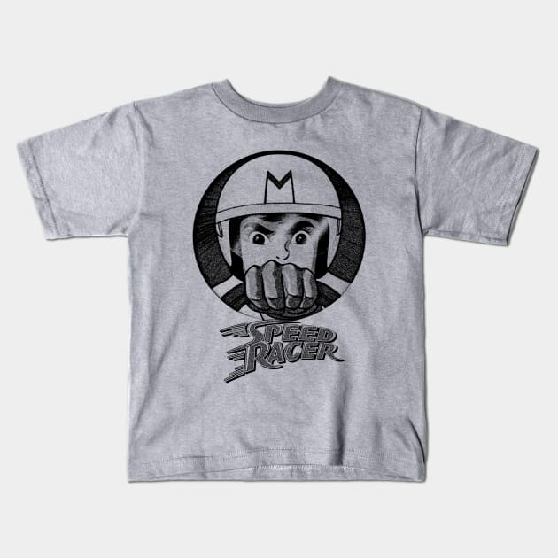 Vintage Speed Racer Kids T-Shirt by PMK-PODCAST